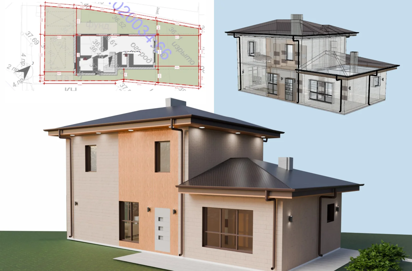 3D визуализация частного дома — 2